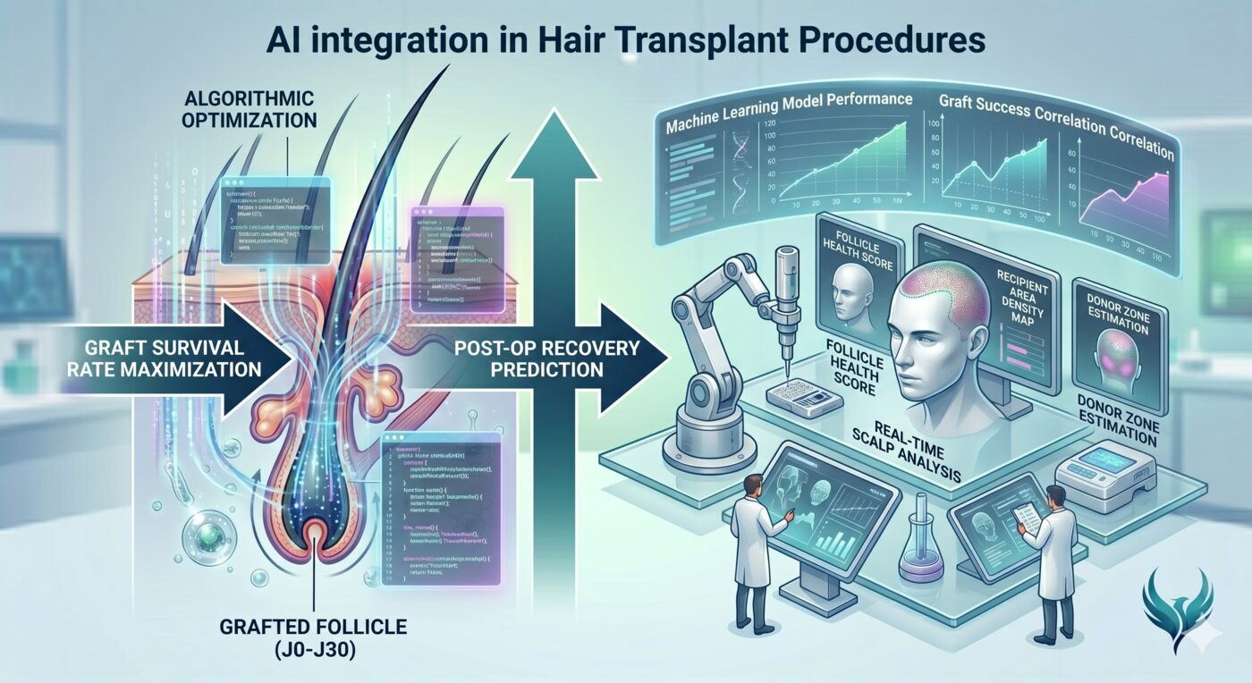 Intelligence artificielle et greffe de cheveux FUE 2026 — révolution IA Paris